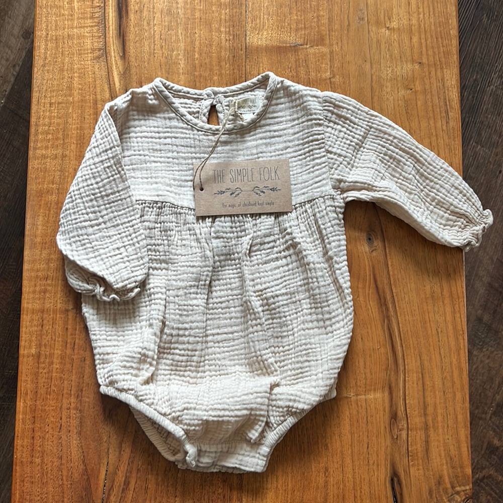 The Simple Folk cream romper